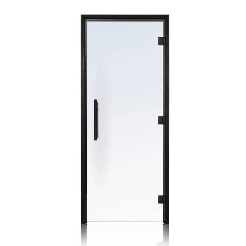 Black Alder Frame Clear Glass Sauna Door 36X81