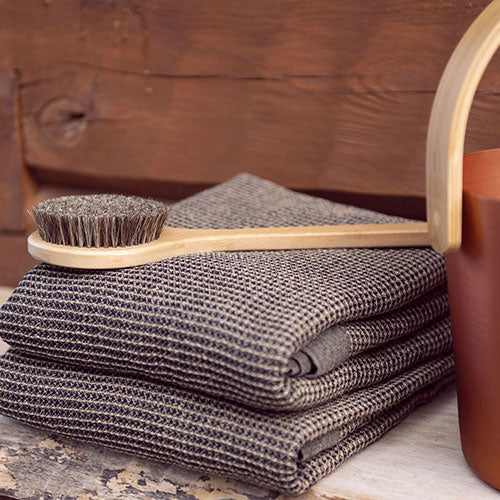 Rento Kenno Bath Towel, Brown