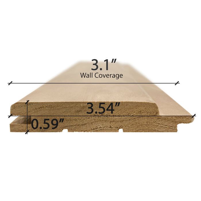 Premium Thermo-Aspen 1X4 T&G STP Wall Cladding