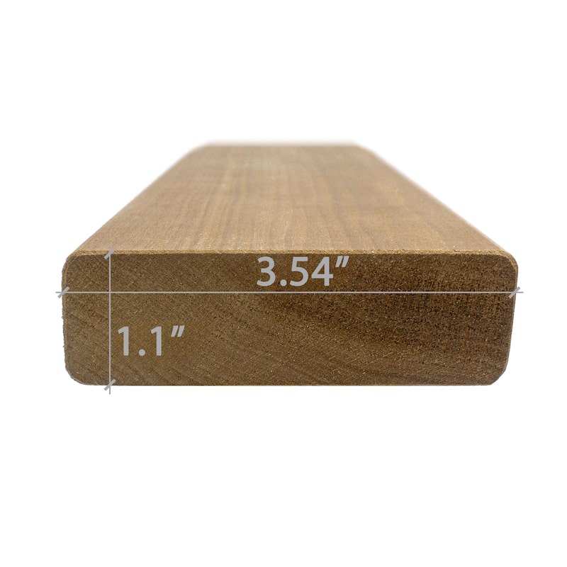 Premium Thermo-Aspen 2x4 S4SEE SHP Sauna Bench Material