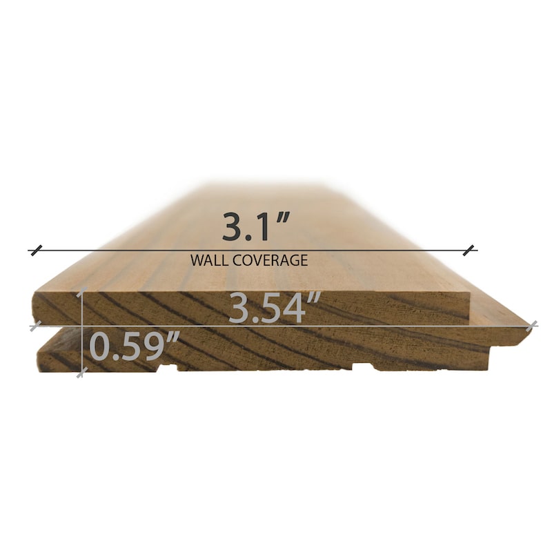 Premium Thermo-Radiata Pine 1X4 T&G STS4 Sauna Wall Cladding