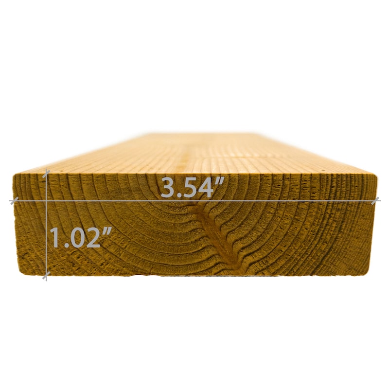 Premium Thermo-Spruce 2x4 S4SEE SHP Sauna Bench Material