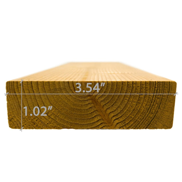 Premium Thermo-Spruce 2x4 S4SEE SHP Sauna Bench Material