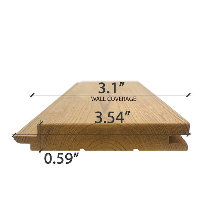 Premium Thermo-Spruce 1x4 T&G STS4 Sauna Wall Cladding